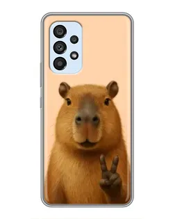 Чехол для Samsung Galaxy A33 (5G) с картинкой «Капибара виктория» Чехол для Samsung Galaxy A33 (5G) с картинкой «Капибара виктория»