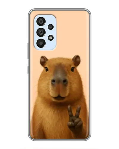 Чехол для Samsung Galaxy A33 (5G) с картинкой «Капибара виктория»