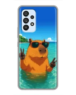 Чехол для Samsung Galaxy A33 (5G) с картинкой «Морская капибара» Чехол для Samsung Galaxy A33 (5G) с картинкой «Морская капибара»