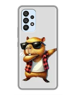 Чехол для Samsung Galaxy A33 (5G) с картинкой «Капибара рэпер даб» Чехол для Samsung Galaxy A33 (5G) с картинкой «Капибара рэпер даб»