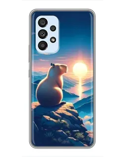 Чехол для Samsung Galaxy A33 (5G) с картинкой «Закат солнца с капибарой» Чехол для Samsung Galaxy A33 (5G) с картинкой «Закат солнца с капибарой»