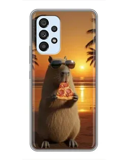 Чехол для Samsung Galaxy A33 (5G) с картинкой «Капибара с пиццей» Чехол для Samsung Galaxy A33 (5G) с картинкой «Капибара с пиццей»