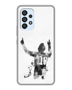 Чехол для Samsung Galaxy A33 (5G) с картинкой «Черно-белый силуэт Месси» Чехол для Samsung Galaxy A33 (5G) с картинкой «Черно-белый силуэт Месси»
