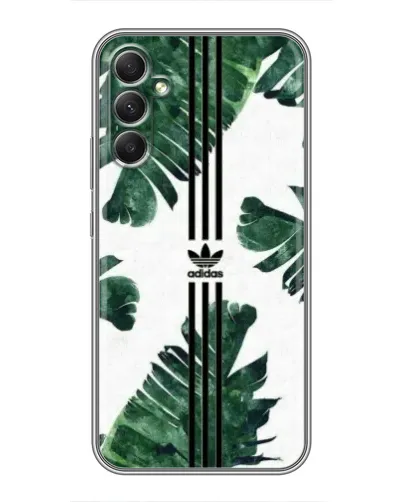 Чехол для Samsung Galaxy A34 с картинкой «Пальмовые листья адидас» Чехол для Samsung Galaxy A34 с картинкой «Пальмовые листья адидас»