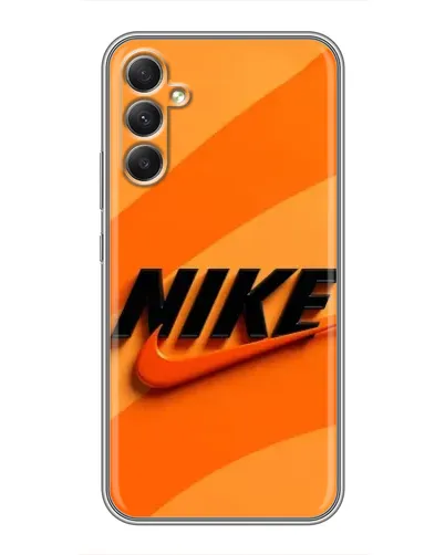 Чехол для Samsung Galaxy A34 с картинкой «Оранжевый драйв Nike» Чехол для Samsung Galaxy A34 с картинкой «Оранжевый драйв Nike»