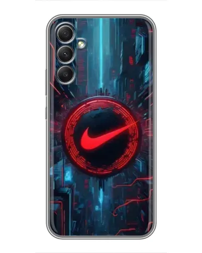 Чехол для Samsung Galaxy A34 с картинкой «Техногенный стиль Nike» Чехол для Samsung Galaxy A34 с картинкой «Техногенный стиль Nike»