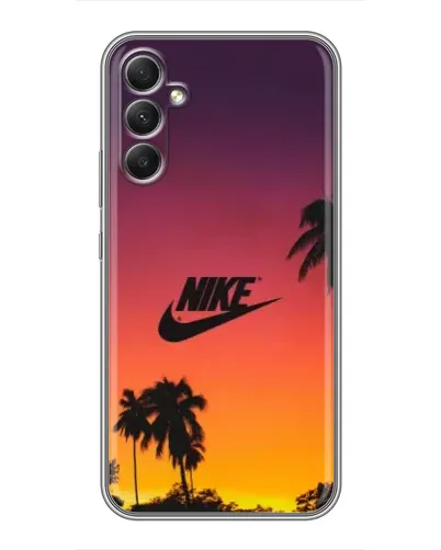 Чехол для Samsung Galaxy A34 с картинкой «Nike на закате солнца» Чехол для Samsung Galaxy A34 с картинкой «Nike на закате солнца»