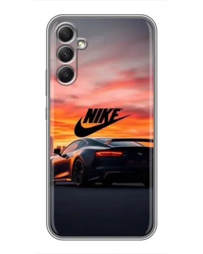 Чехол для Samsung Galaxy A34 с картинкой «Nike и суперкар» Чехол для Samsung Galaxy A34 с картинкой «Nike и суперкар»