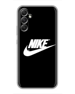 Чехол для Samsung Galaxy A34 с картинкой «Мазки краски Nike»