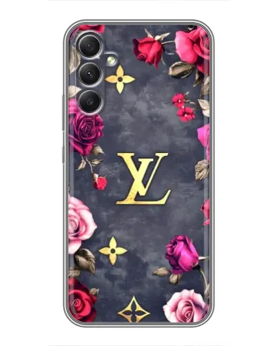 Чехол для Samsung Galaxy A34 с картинкой «Цветочный Louis Vuitton»