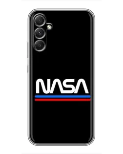 Чехол для Samsung Galaxy A34 с картинкой «NASA — классика Red Blue» Чехол для Samsung Galaxy A34 с картинкой «NASA — классика Red Blue»