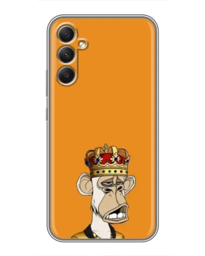 Чехол для Samsung Galaxy A34 с картинкой «Золотая обезьяна Bored Ape»