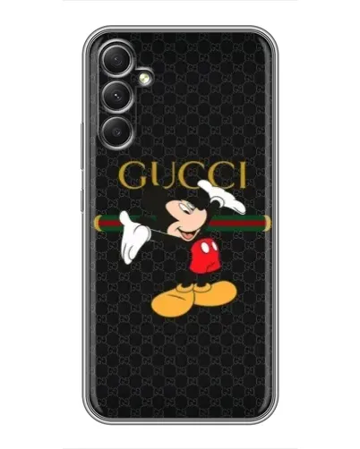 Чехол для Samsung Galaxy A34 с картинкой «Микки Маус Gucci»