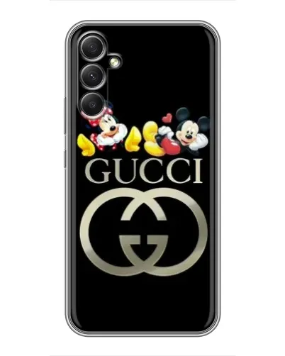 Чехол для Samsung Galaxy A34 с картинкой «Gucci — герои Disney»