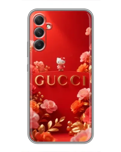 Чехол для Samsung Galaxy A34 с картинкой «Gucci — золотой сад»