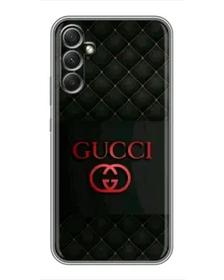 Чехол для Samsung Galaxy A34 с картинкой «Gucci — стеганый черный»