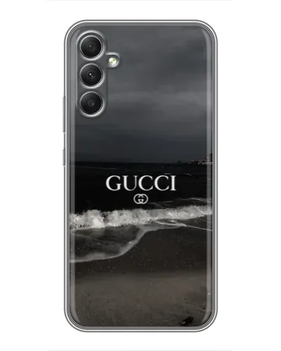 Чехол для Samsung Galaxy A34 с картинкой «Gucci — морской прибой»
