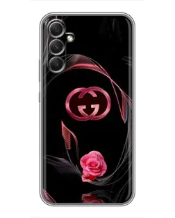 Чехол для Samsung Galaxy A34 с картинкой «Gucci — неоновая роза»