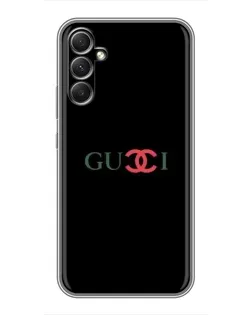 Чехол для Samsung Galaxy A34 с картинкой «Gucci — красный градиент»