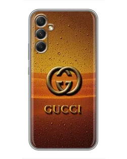 Чехол для Samsung Galaxy A34 с картинкой «Gucci — солнечный градиент» Чехол для Samsung Galaxy A34 с картинкой «Gucci — солнечный градиент»