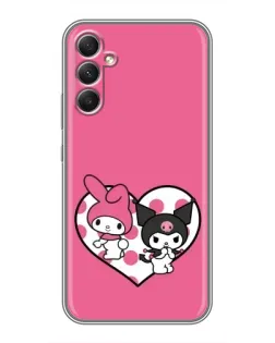 Чохол для Samsung Galaxy A34 з картинкою «Kuromi та My Melody» Чохол для Samsung Galaxy A34 з картинкою «Kuromi та My Melody»