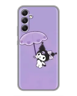 Чохол для Samsung Galaxy A34 з картинкою «Kuromi з парасолькою» Чохол для Samsung Galaxy A34 з картинкою «Kuromi з парасолькою»