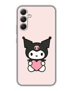 Чохол для Samsung Galaxy A34 з картинкою «Kuromi та серце» Чохол для Samsung Galaxy A34 з картинкою «Kuromi та серце»