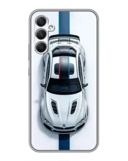 Чехол для Samsung Galaxy A34 с картинкой «Вид сверху — BMW M» Чехол для Samsung Galaxy A34 с картинкой «Вид сверху — BMW M»