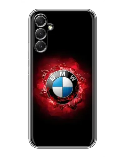 Чехол для Samsung Galaxy A34 с картинкой «Логотип BMW — вспышка»