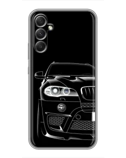 Чехол для Samsung Galaxy A34 с картинкой «Темный силуэт BMW» Чехол для Samsung Galaxy A34 с картинкой «Темный силуэт BMW»