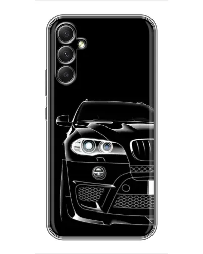 Чехол для Samsung Galaxy A34 с картинкой «Темный силуэт BMW»