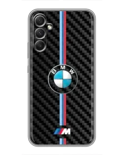 Чехол для Samsung Galaxy A34 с картинкой «Эмблема BMW и карбон» Чехол для Samsung Galaxy A34 с картинкой «Эмблема BMW и карбон»