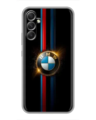 Чехол для Samsung Galaxy A34 с картинкой «BMW M-Power неон»