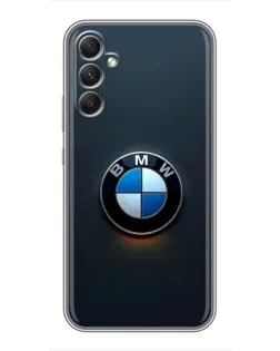 Чехол для Samsung Galaxy A34 с картинкой «Логотип BMW — минимализм» Чехол для Samsung Galaxy A34 с картинкой «Логотип BMW — минимализм»