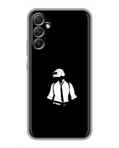 Чехол для Samsung Galaxy A34 с картинкой «PUBG — белый шлем» Чехол для Samsung Galaxy A34 с картинкой «PUBG — белый шлем»