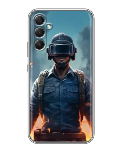Чехол для Samsung Galaxy A34 с картинкой «PUBG — реалистичный герой» Чехол для Samsung Galaxy A34 с картинкой «PUBG — реалистичный герой»