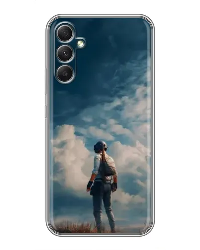Чехол для Samsung Galaxy A34 с картинкой «Герой PUBG на скале» Чехол для Samsung Galaxy A34 с картинкой «Герой PUBG на скале»