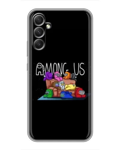Чехол для Samsung Galaxy A34 с картинкой «Логотип Among Us» Чехол для Samsung Galaxy A34 с картинкой «Логотип Among Us»