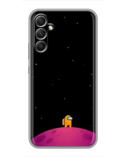 Чехол для Samsung Galaxy A34 с картинкой «Одинокий герой на планете» Чехол для Samsung Galaxy A34 с картинкой «Одинокий герой на планете»