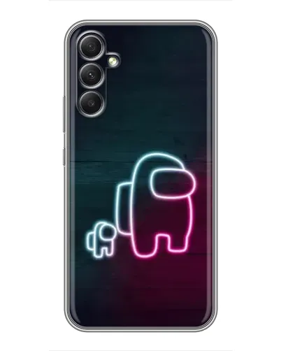 Чехол для Samsung Galaxy A34 с картинкой «Among Us неон-арт» Чехол для Samsung Galaxy A34 с картинкой «Among Us неон-арт»