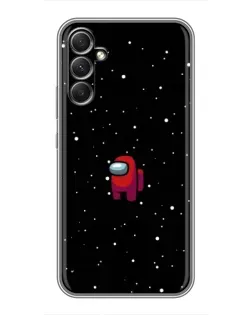 Чехол для Samsung Galaxy A34 с картинкой «Красный Among Us»