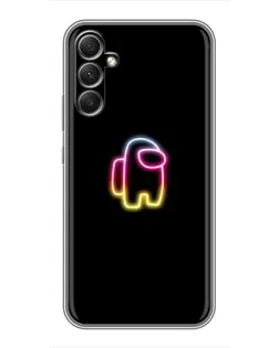Чехол для Samsung Galaxy A34 с картинкой «Among Us градиент»