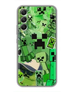 Чехол для Samsung Galaxy A34 с картинкой «Криперы Minecraft» Чехол для Samsung Galaxy A34 с картинкой «Криперы Minecraft»