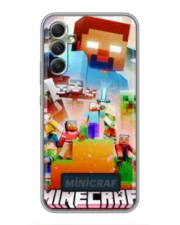 Чехол для Samsung Galaxy A34 с картинкой «Minecraft герои игры» Чехол для Samsung Galaxy A34 с картинкой «Minecraft герои игры»