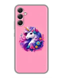 Чехол для Samsung Galaxy A34 с картинкой «Сказочный единорог»