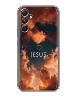 Чехол для Samsung Galaxy A34 с картинкой «Сияние Имени Jesus»