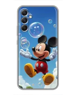Чехол для Samsung Galaxy A34 с картинкой «Mickey и мыльные пузыри» Чехол для Samsung Galaxy A34 с картинкой «Mickey и мыльные пузыри»