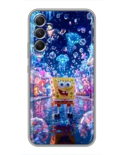 Чехол для Samsung Galaxy A34 с картинкой «Неоновый океан»