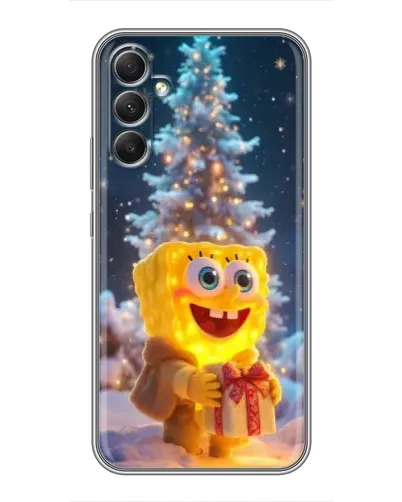 Чехол для Samsung Galaxy A34 с картинкой «Рождественский Спанч Боб» Чехол для Samsung Galaxy A34 с картинкой «Рождественский Спанч Боб»