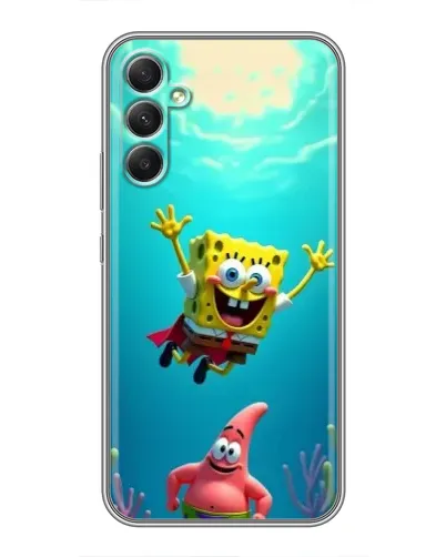 Чехол для Samsung Galaxy A34 с картинкой «Спанч Боб под водой» Чехол для Samsung Galaxy A34 с картинкой «Спанч Боб под водой»